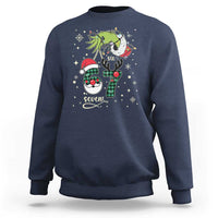 Funny Green Hand Six Seven Meme Sweatshirt Gen Z Alpha Xmas Gift - Wonder Print Shop