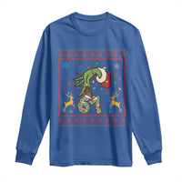 Green Hand 67 Meme Ugly Sweater Long Sleeve Shirt Funny Holiday Gift - Wonder Print Shop