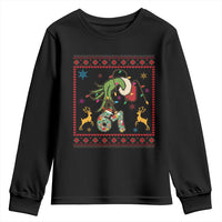 Green Hand 67 Meme Ugly Sweater Youth Sweatshirt Funny Holiday Gift - Wonder Print Shop