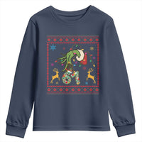 Green Hand 67 Meme Ugly Sweater Youth Sweatshirt Funny Holiday Gift - Wonder Print Shop