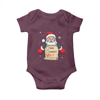 Funny Santa Six Seven Meme Baby Onesie Gen Z Christmas Gift - Wonder Print Shop