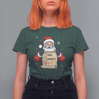 Funny Santa Six Seven Meme T Shirt For Women Gen Z Christmas Gift - Wonder Print Shop