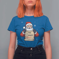 Funny Santa Six Seven Meme T Shirt For Women Gen Z Christmas Gift - Wonder Print Shop