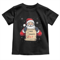 Funny Santa Six Seven Meme Toddler T Shirt Gen Z Christmas Gift - Wonder Print Shop
