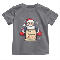 Funny Santa Six Seven Meme Toddler T Shirt Gen Z Christmas Gift - Wonder Print Shop