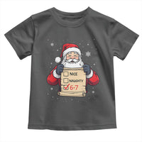 Funny Santa Six Seven Meme Toddler T Shirt Gen Z Christmas Gift - Wonder Print Shop