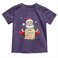 Funny Santa Six Seven Meme Toddler T Shirt Gen Z Christmas Gift - Wonder Print Shop