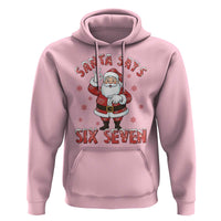 Funny Christmas Meme Gift Hoodie Santa Says Six Seven - Wonder Print Shop