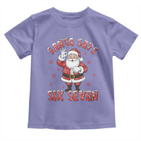 Funny Christmas Meme Gift Toddler T Shirt Santa Says Six Seven - Wonder Print Shop