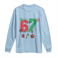 Funny Six Seven Meme Trendy TikTok Long Sleeve Shirt Christmas Gift - Wonder Print Shop