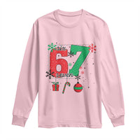 Funny Six Seven Meme Trendy TikTok Long Sleeve Shirt Christmas Gift - Wonder Print Shop