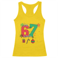 Funny Six Seven Meme Trendy TikTok Racerback Tank Top Christmas Gift - Wonder Print Shop