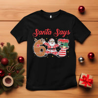 Funny Santa Says Six Seven Meme T Shirt Holiday Gift For Gen Z - Wonder Print Shop