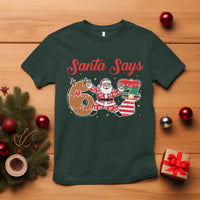 Funny Santa Says Six Seven Meme T Shirt Holiday Gift For Gen Z - Wonder Print Shop