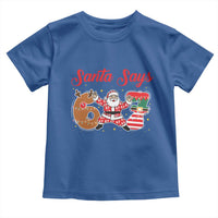 Funny Santa Says Six Seven Meme Toddler T Shirt Holiday Gift For Gen Z - Wonder Print Shop