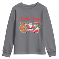 Funny Santa Says Six Seven Meme Youth Sweatshirt Holiday Gift For Gen Z - Wonder Print Shop