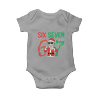 Funny Santa Skeleton Says Six Seven Baby Onesie Christmas Meme Gift - Wonder Print Shop