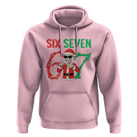 Funny Santa Skeleton Says Six Seven Hoodie Christmas Meme Gift - Wonder Print Shop