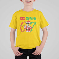 Funny Santa Skeleton Says Six Seven T Shirt For Kid Christmas Meme Gift - Wonder Print Shop