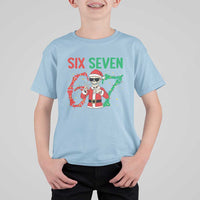 Funny Santa Skeleton Says Six Seven T Shirt For Kid Christmas Meme Gift - Wonder Print Shop