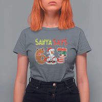 Funny Sant Goose Says Six Seven T Shirt For Women Christmas Gift For Gen Z - Wonder Print Shop