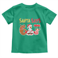 Funny Sant Goose Says Six Seven Toddler T Shirt Christmas Gift For Gen Z - Wonder Print Shop