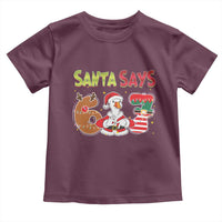 Funny Sant Goose Says Six Seven Toddler T Shirt Christmas Gift For Gen Z - Wonder Print Shop