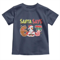 Funny Sant Goose Says Six Seven Toddler T Shirt Christmas Gift For Gen Z - Wonder Print Shop