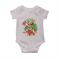 Funny Christmas Dinosaur Lover Gift Baby Onesie Trending Six Seven Bruh - Wonder Print Shop