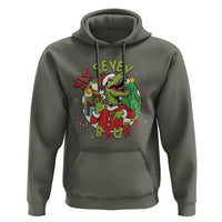 Funny Christmas Dinosaur Lover Gift Hoodie Trending Six Seven Bruh - Wonder Print Shop