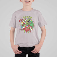 Funny Christmas Dinosaur Lover Gift T Shirt For Kid Trending Six Seven Bruh - Wonder Print Shop