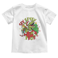 Funny Christmas Dinosaur Lover Gift Toddler T Shirt Trending Six Seven Bruh - Wonder Print Shop