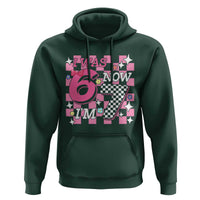 Pink Checkered I Was 6 Now I Am 7 Hoodie Girl Birthday Gift - Wonder Print Shop