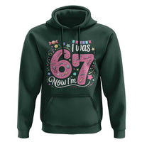 Seventh Birthday Girl Hoodie I Was 6 Now I Am 7 Meme - Wonder Print Shop