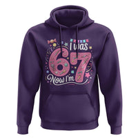 Seventh Birthday Girl Hoodie I Was 6 Now I Am 7 Meme - Wonder Print Shop