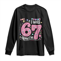 Seventh Birthday Girl Long Sleeve Shirt I Was 6 Now I Am 7 Meme - Wonder Print Shop