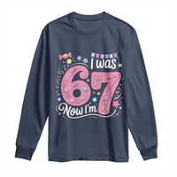 Seventh Birthday Girl Long Sleeve Shirt I Was 6 Now I Am 7 Meme - Wonder Print Shop