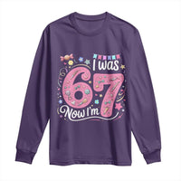 Seventh Birthday Girl Long Sleeve Shirt I Was 6 Now I Am 7 Meme - Wonder Print Shop