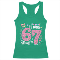 Seventh Birthday Girl Racerback Tank Top I Was 6 Now I Am 7 Meme - Wonder Print Shop