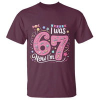 Seventh Birthday Girl T Shirt I Was 6 Now I Am 7 Meme - Wonder Print Shop