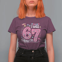 Seventh Birthday Girl T Shirt For Women I Was 6 Now I Am 7 Meme - Wonder Print Shop
