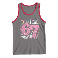 Seventh Birthday Girl Tank Top I Was 6 Now I Am 7 Meme - Wonder Print Shop