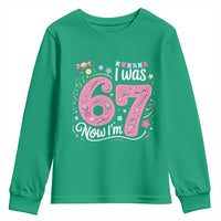 Seventh Birthday Girl Youth Sweatshirt I Was 6 Now I Am 7 Meme - Wonder Print Shop