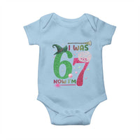 Birthday Girl I Was 6 Now I Am 7 Baby Onesie Gift For Alpha Kids - Wonder Print Shop