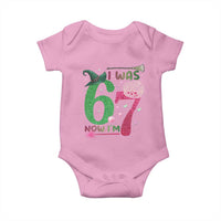 Birthday Girl I Was 6 Now I Am 7 Baby Onesie Gift For Alpha Kids - Wonder Print Shop