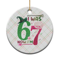 Birthday Girl I Was 6 Now I Am 7 Ceramic Ornament Gift For Alpha Kids - Wonder Print Shop