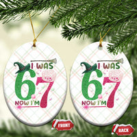 Birthday Girl I Was 6 Now I Am 7 Ceramic Ornament Gift For Alpha Kids - Wonder Print Shop