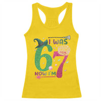 Birthday Girl I Was 6 Now I Am 7 Racerback Tank Top Gift For Alpha Kids - Wonder Print Shop