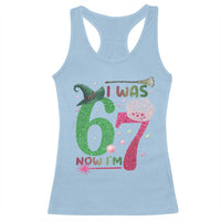 Birthday Girl I Was 6 Now I Am 7 Racerback Tank Top Gift For Alpha Kids - Wonder Print Shop