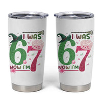 Birthday Girl I Was 6 Now I Am 7 Tumbler Cup Gift For Alpha Kids - Wonder Print Shop